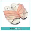 Joshua Sanders - White Sliders with Pink Frills - Size 36 - BRAND NEW