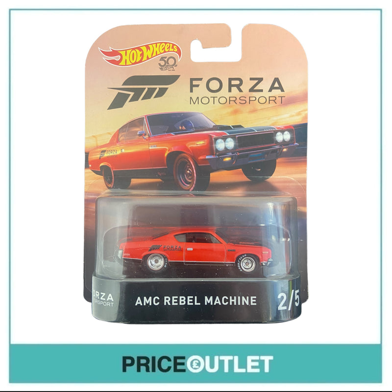 Hot Wheels Forza Motorsport - AMC Rebel Machine (Red) - Damaged Box
