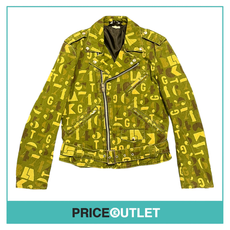 Comme des Garçons Black - Unisex Green Print Jacket - Size XS - BRAND NEW WITH TAGS