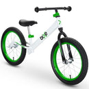 BIXE - Green - Aluminum Balance Bike for 18 Month to 6 Year Old Toddlers - 16 inch