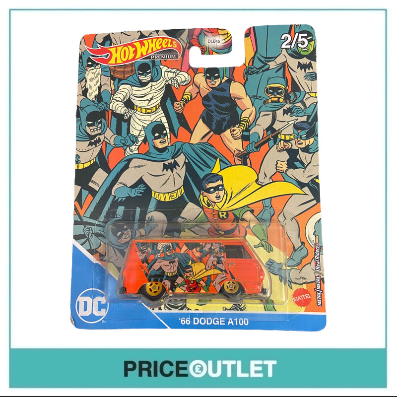 Hot Wheels DC - Batman & Robin '66 Dodge A100 (Orange) - Damaged Box