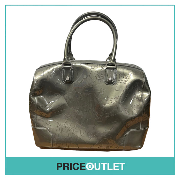 Diane De Maria - Grey Classic Patent Bonnie Bag - BRAND NEW WITH TAGS