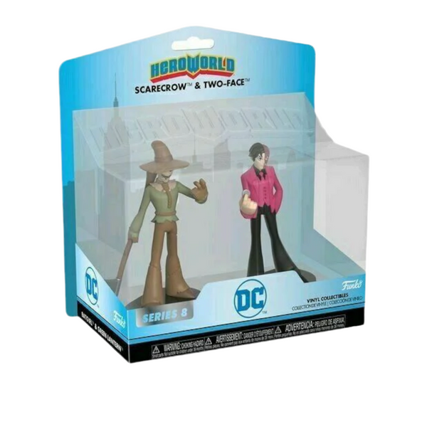 Funko - Scarecrow & Two-Face - Heroworld - Brand New