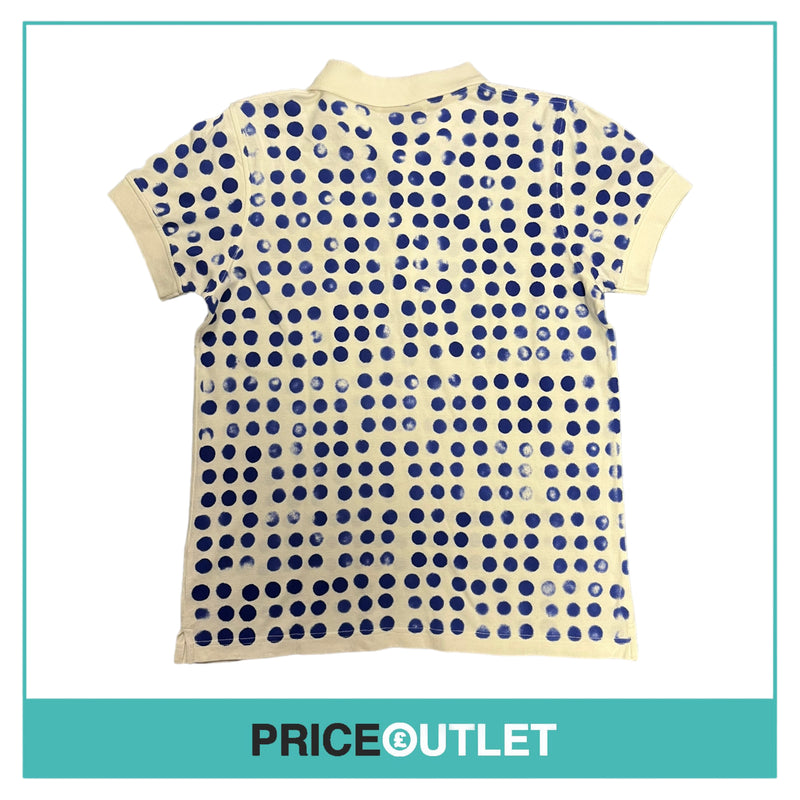 Lyle & Scott - Blue and White Polka Dot Polo Shirt - Size XL - BRAND NEW WITH TAGS