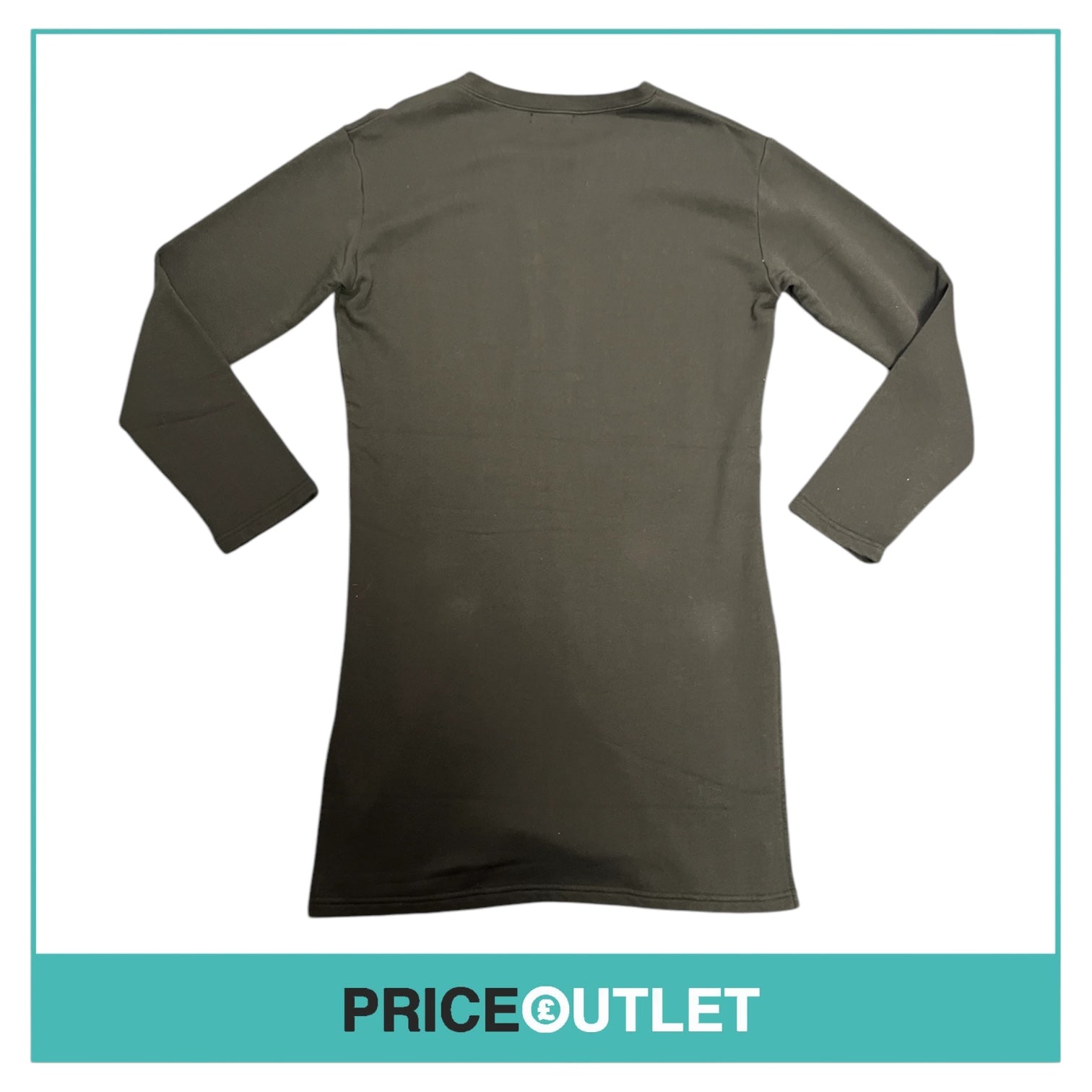 BLK DNM - Black Long Jumper with Lace Up Front - Size S - BRAND NEW