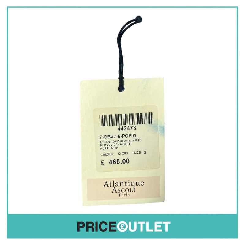 Atlantique Ascoli - Blue Blouse - Size 3 - BRAND NEW WITH TAGS