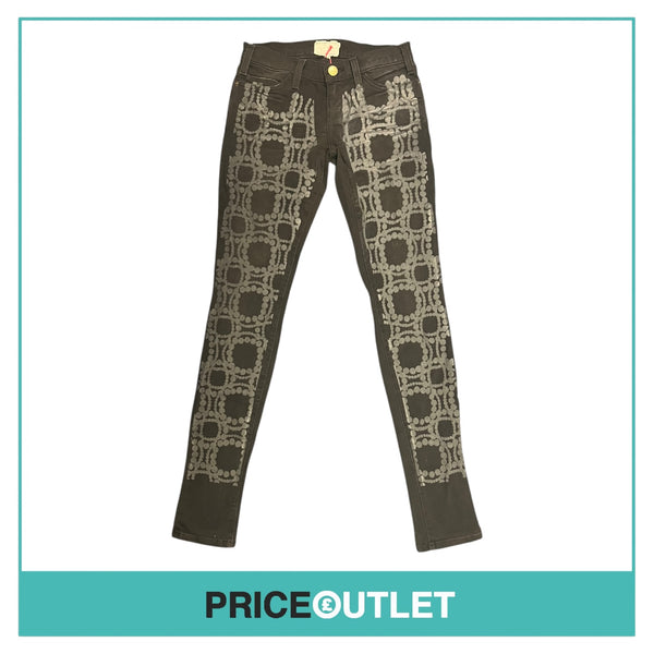 Marni x Current Elliott - Black Skinny Jeans with Pearl Print - Size 28 - BRAND NEW WITH TAGS