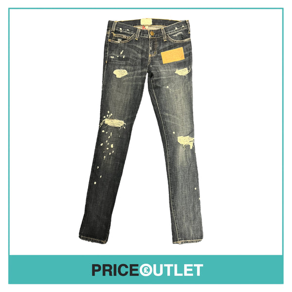 Current Elliott - Ripped Jeans with White Paint Splatter - Size 28 - BRAND NEW WITH TAGS
