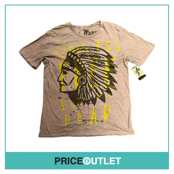 Drug Money - Unless Free Grey T-Shirt - Size L - BRAND NEW WITH TAGS