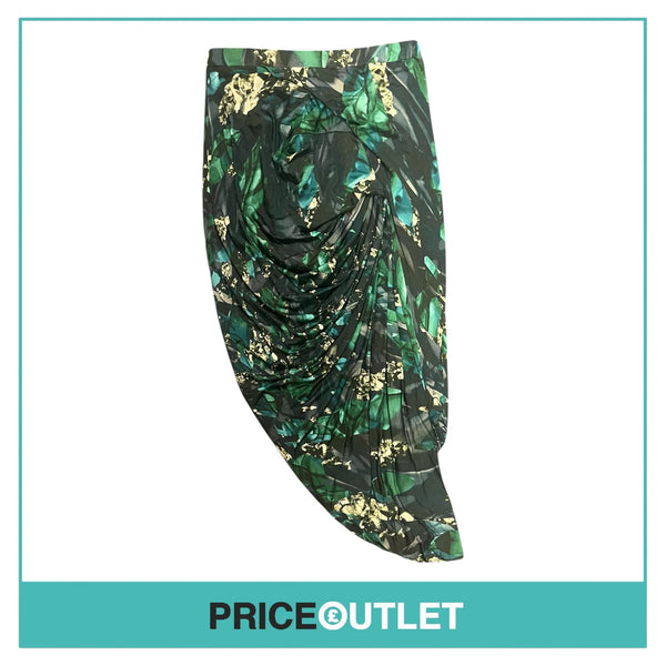 Peter Pilotto - Green Drape Skirt - Size 10 - BRAND NEW WITH TAGS