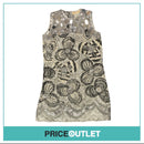 Zandra Rhodes - Floral Dress with Silver Sequins - Size S - BRAND NEW WITH TAGS