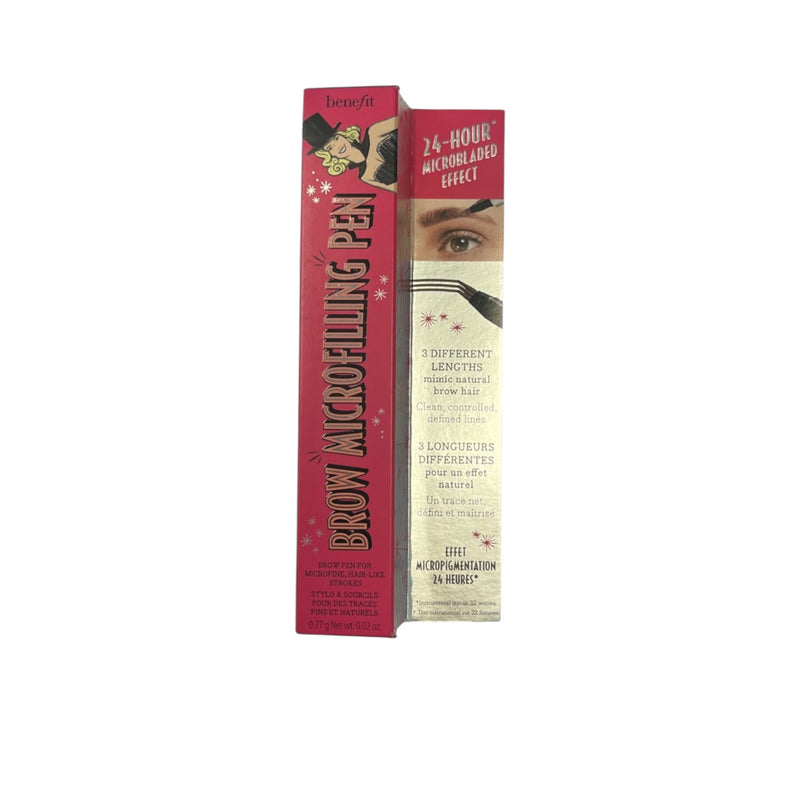 Brow micropigmenting pen packaging on a white background