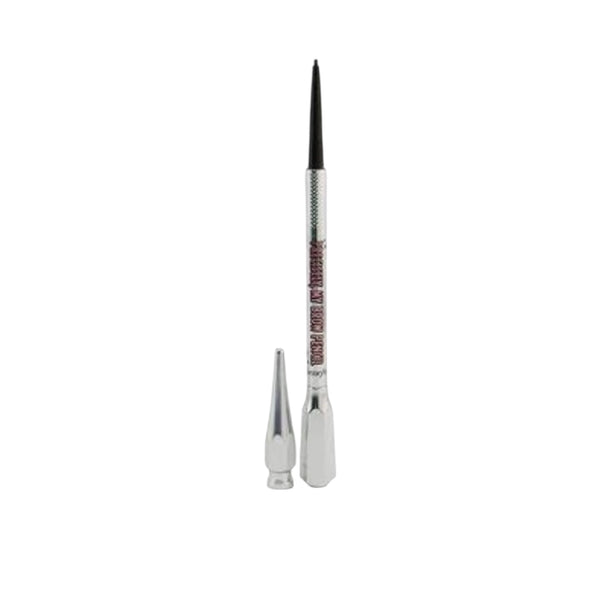 Makeup brush with decorative handle on a white background