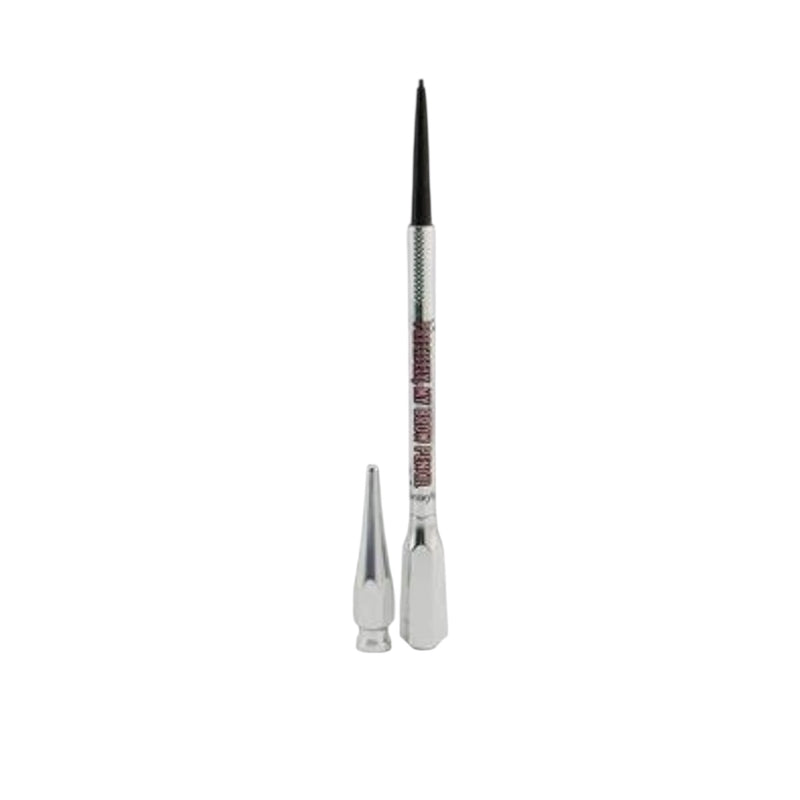 Makeup brush with decorative handle on a white background
