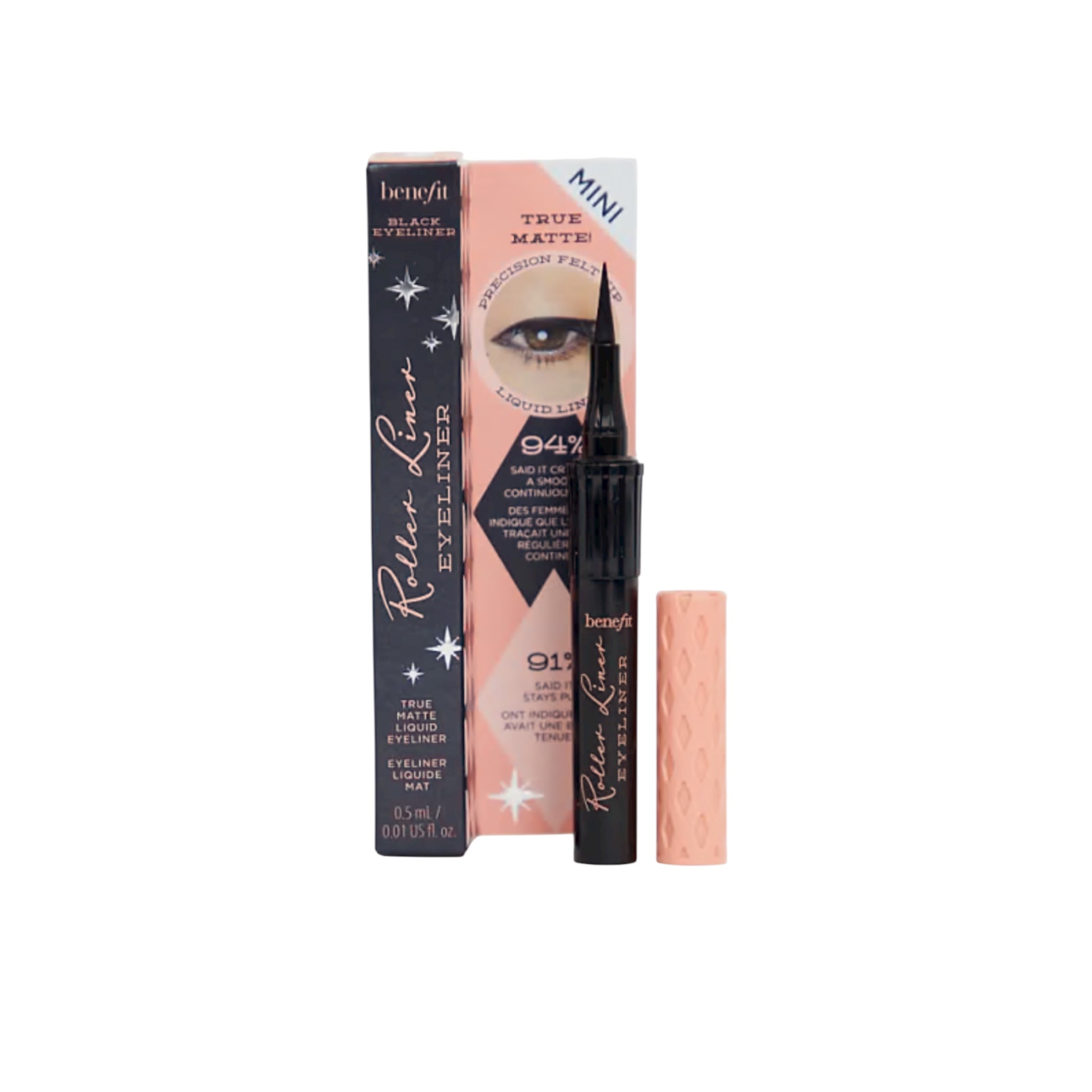 Benefit Roller Liner eyeliner with packaging on a white background