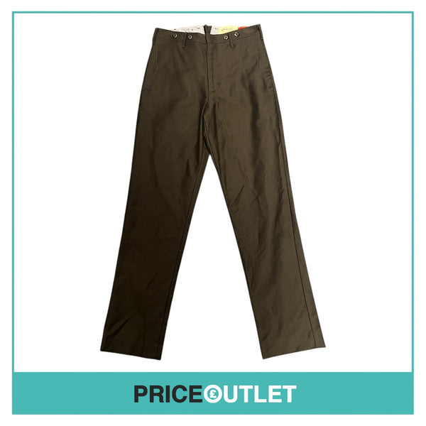 Monitaly - Black Tapered Cropped Trousers - Size 30 - BRAND NEW WITH TAGS