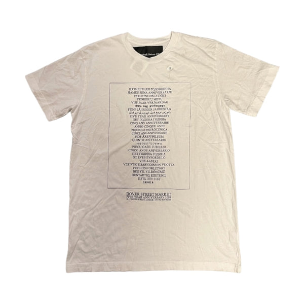 David Lindwall - Dover Street Market Five Year Anniversary T-Shirt - Size L - BRAND NEW WITH TAGS