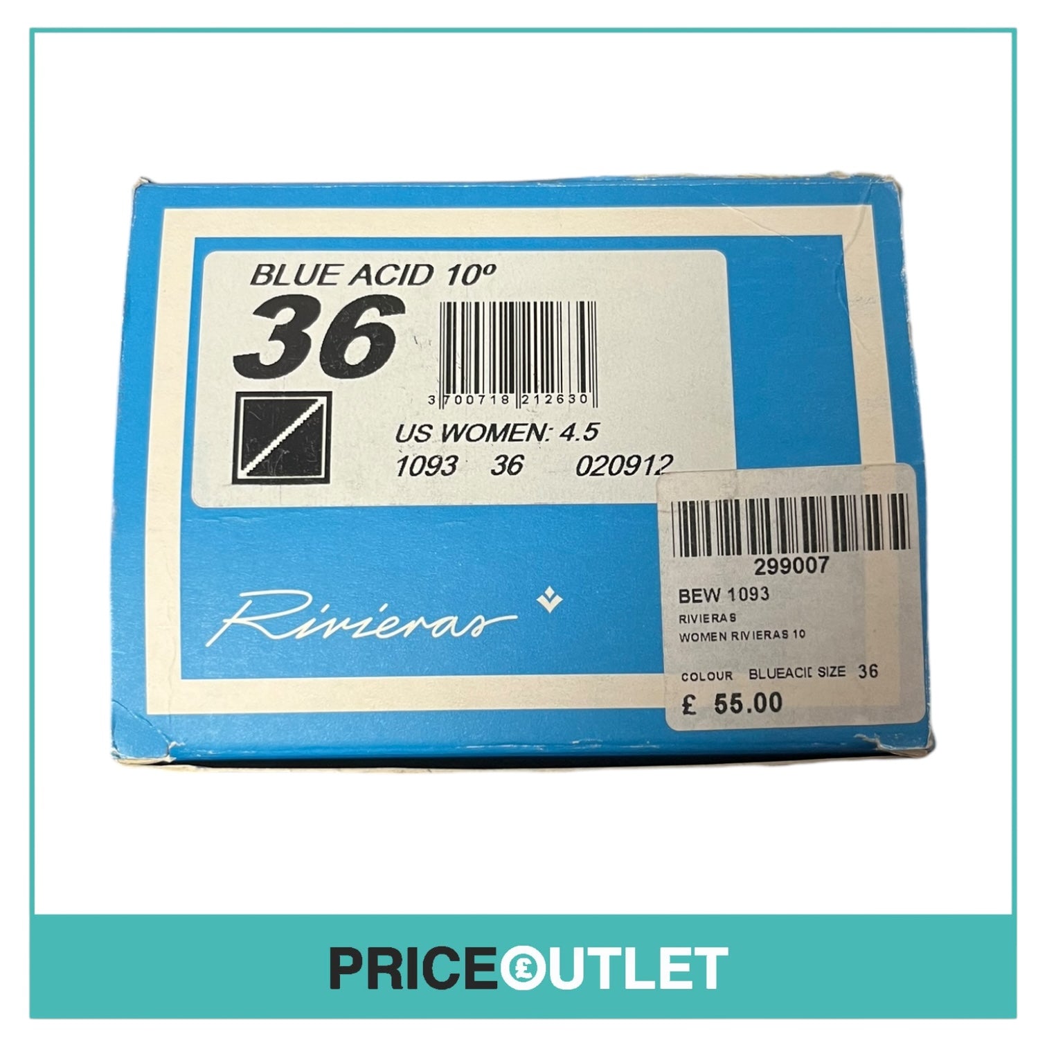 Rivieras - Womens Blue Slip on Shoes - Size 36 - BRAND NEW WITH TAGS