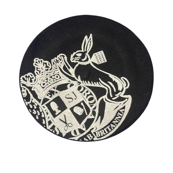 Dover Street Market x Stephen Jones - Black and White Print Beret - Size OS - BRAND NEW WITH TAGS