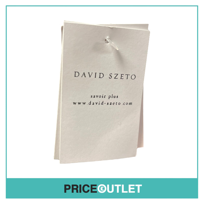 David Szeto - Sari Inspired Dress with Belt - Size 40 - BRAND NEW WITH TAGS