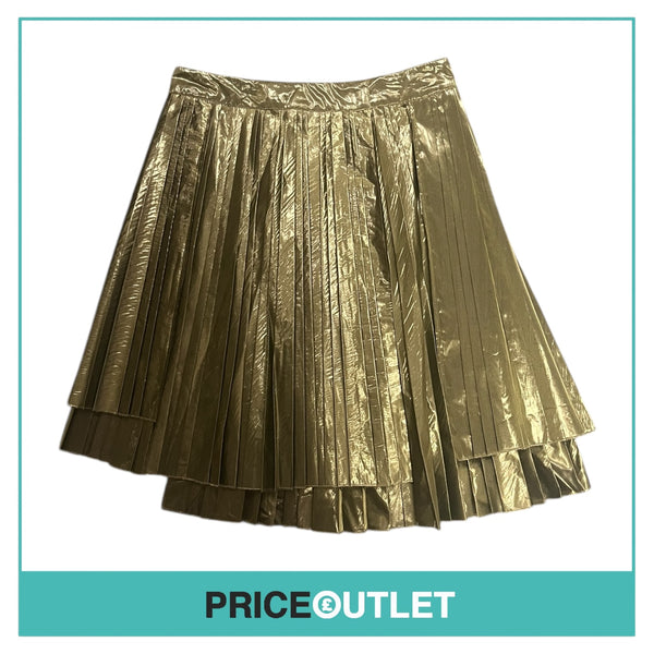 Sara Lanzi - Green Pleated Wrap Skirt - Size S - BRAND NEW WITH TAGS