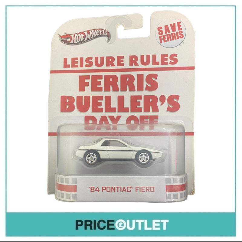 Hot Wheels - Ferris Bueller's Day Off '84 Pontiac Fiero (White) - Damaged Box