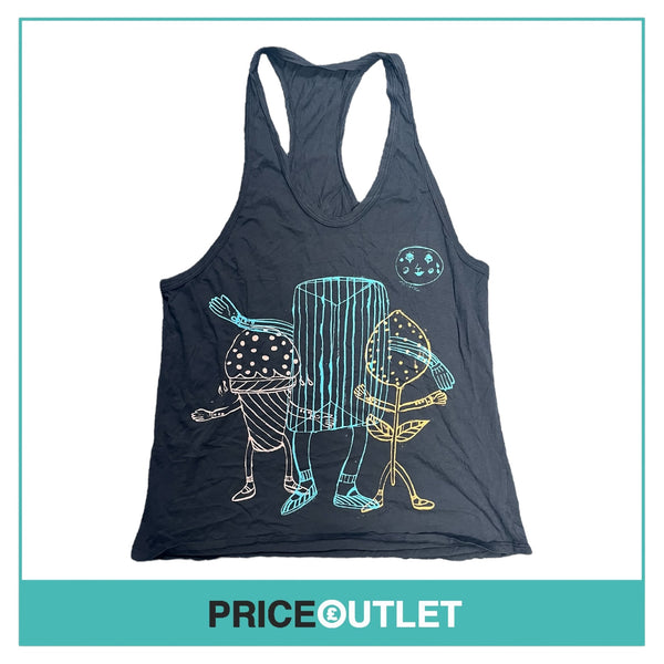 Creative Growth for Everybody - Black Ice Cream Tank Top - Size XS - BRAND NEW WITH TAGS