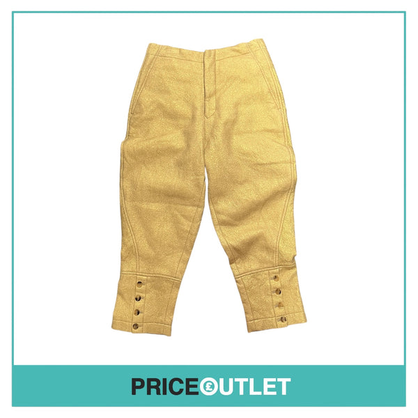 Comme des Garçons - Gold Cropped Trousers - Size S - BRAND NEW WITH TAGS