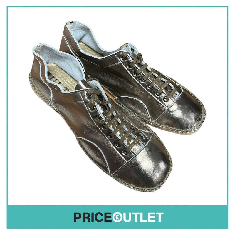 Volley Cuir - Golden Shimmer Lace Up Shoes - Size 46 - BRAND NEW WITH TAGS