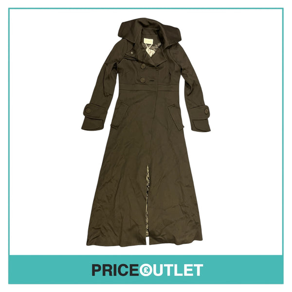 Alma Aguilar - Black Long Coat - Size 38 - BRAND NEW WITH TAGS