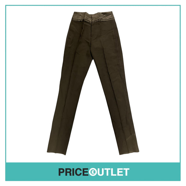 Giambattista Valli - Black Slim Trousers with Satin Waistband - Size 30 - BRAND NEW WITH TAGS