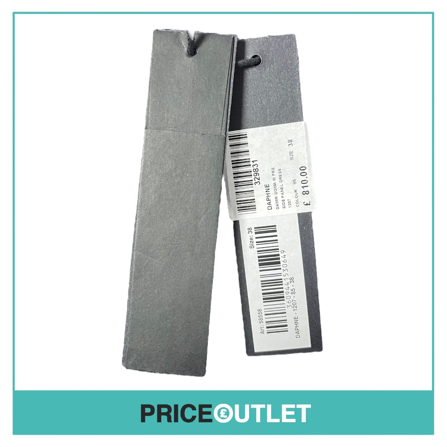 Damir Doma - Blue Textured Dress with Cut Outs - Size 38 - BRAND NEW WITH TAGS