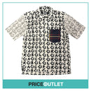 Comme des Garçons Black - Black and White Floral Print Shirt with Tartan Pocket - Size S - BRAND NEW WITH TAGS