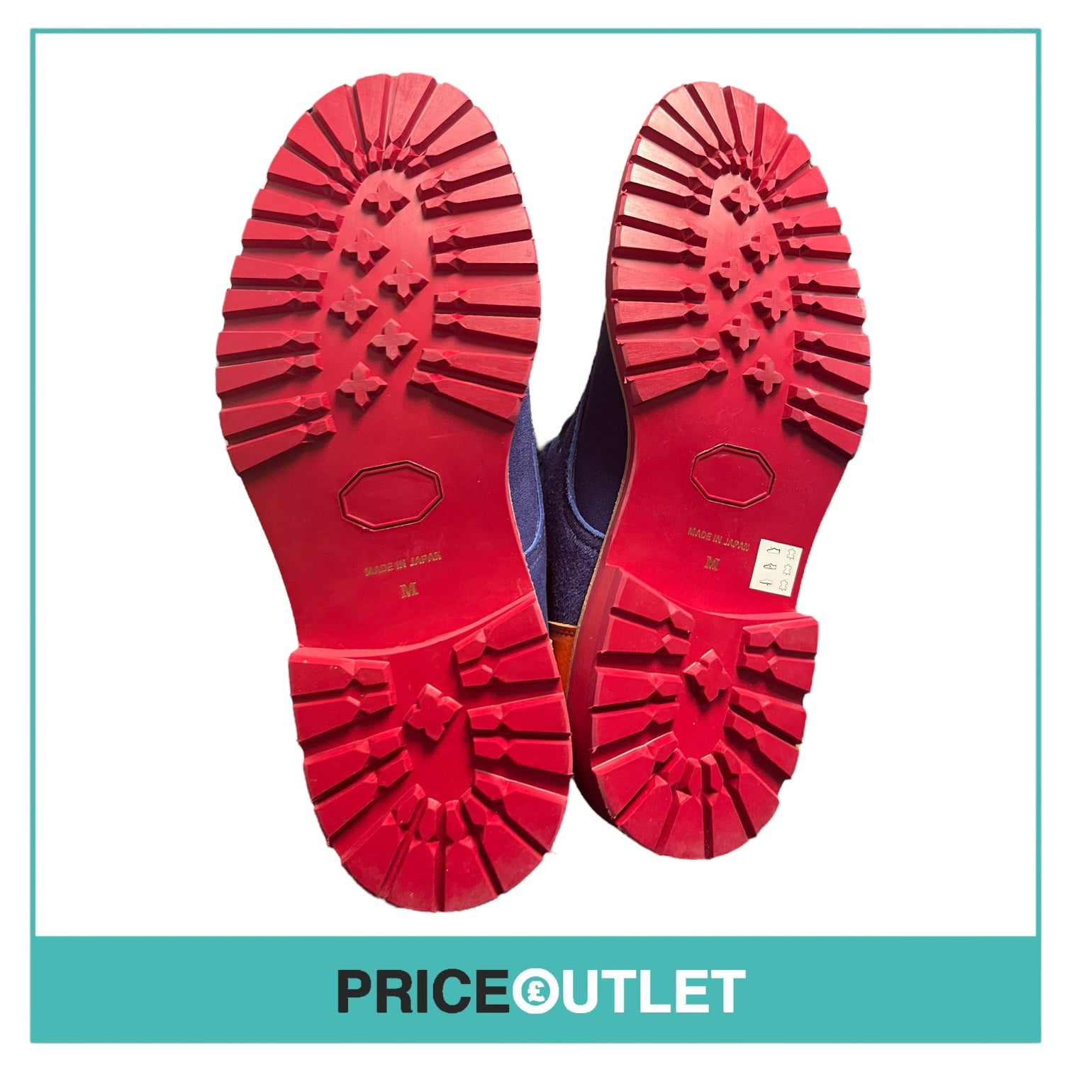 Comme des Garçons Junya Watanabe Man - Navy Suede and Orange Boots - Size M - BRAND NEW