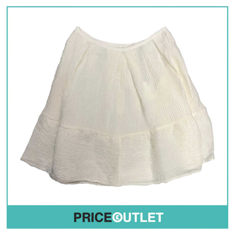 Erdem - White Jacquard Skirt - Size 10 - BRAND NEW WITH TAGS