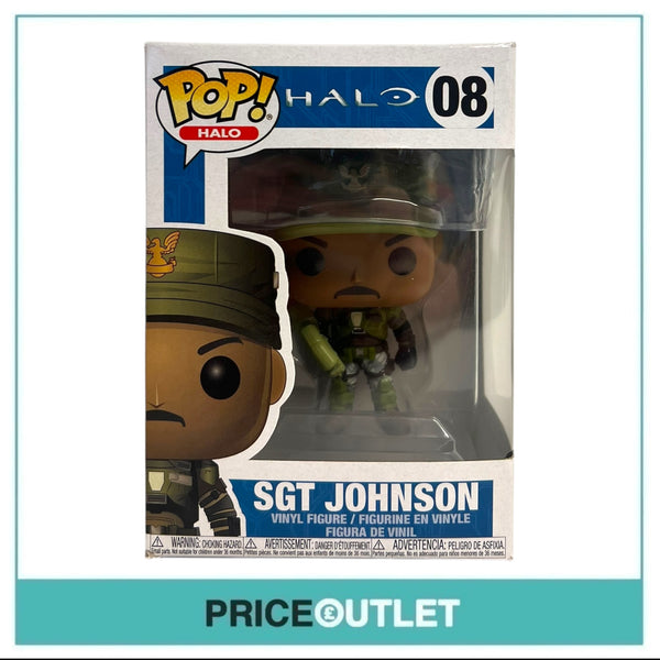 Funko - Halo - Sgt Johnson #08 (Slightly Damaged)