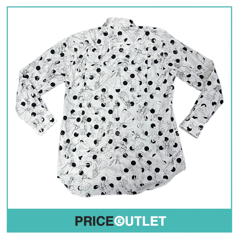 Comme des Garçons - Disneys Frozen Mens White Print Shirt - Size M - BRAND NEW WITH TAGS