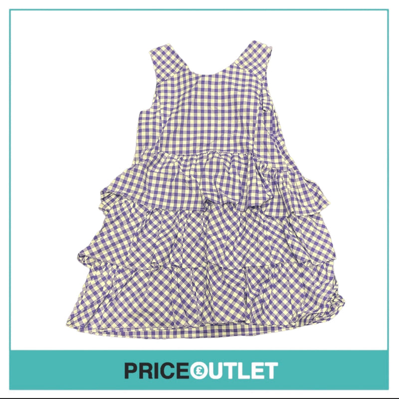 Thierry Colson - Purple Tartan Dress - Size S - BRAND NEW WITH TAGS