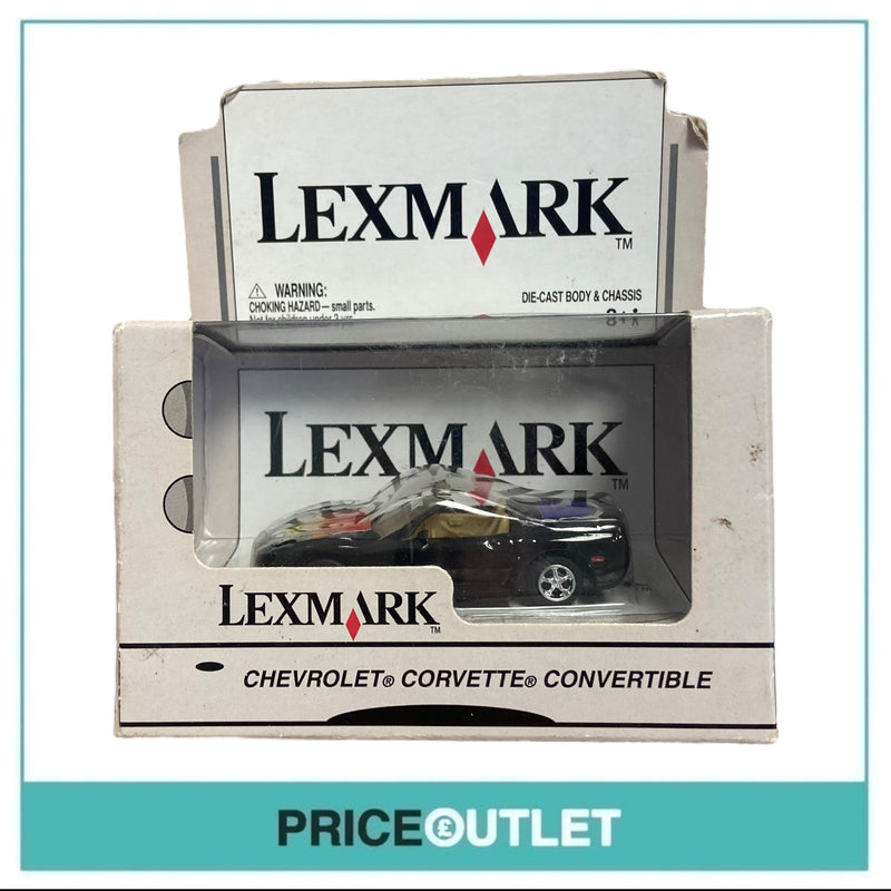 Johnny Lightning - Lexmark Promo Chevrolet Corvette Convertible - Damaged Box