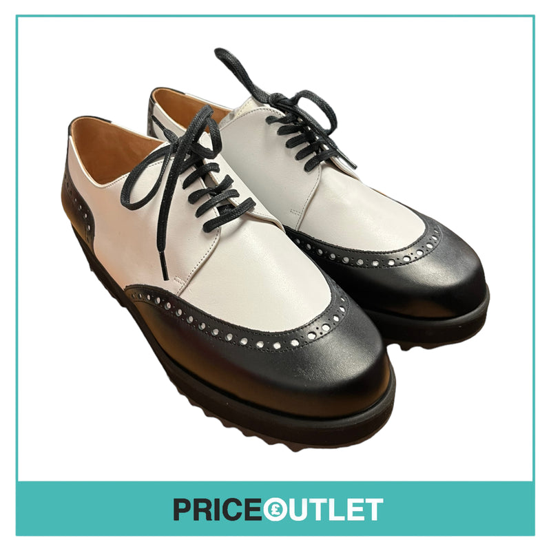 Robert Clergerie - Black and White Chunky Brogues - Size 39 - BRAND NEW WITH TAGS