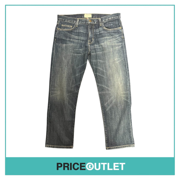 Current Elliott - Blue Denim Cropped Jeans - Size 28 - BRAND NEW WITH TAGS