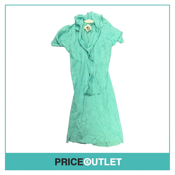 David Szeto - Turquoise Dolmain Sleeve Dress - Size 38 - BRAND NEW WITH TAGS