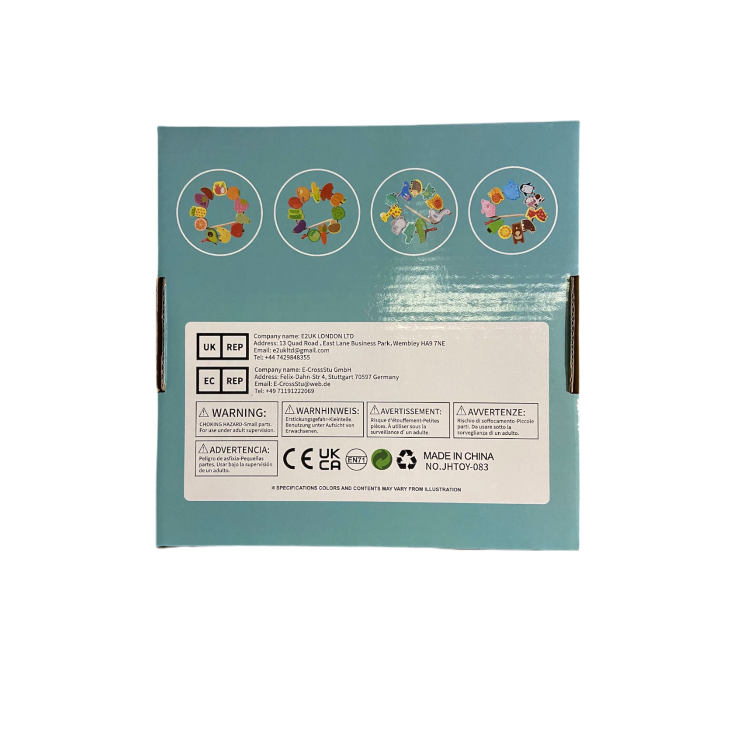 Animal fruit beaded educational toy beginning ability