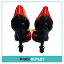 Michael Lewis - Red and Black Heels with Knot Detailing - Size 41 - BRAND NEW