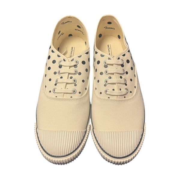 Bata x Comme des Garçons - Black and White Fade Dot Tennis Shoes - Size UK 9 - BRAND NEW WITH TAGS