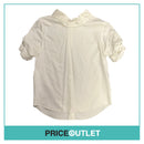 Aganovich - White Shirt with Gathered Sleeves - Size 40 - BRAND NEW WITH TAGS