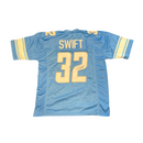 D’Andre Swift - Detroit Lions Signed Jersey in Blue & White - Size XL - JSA Certified