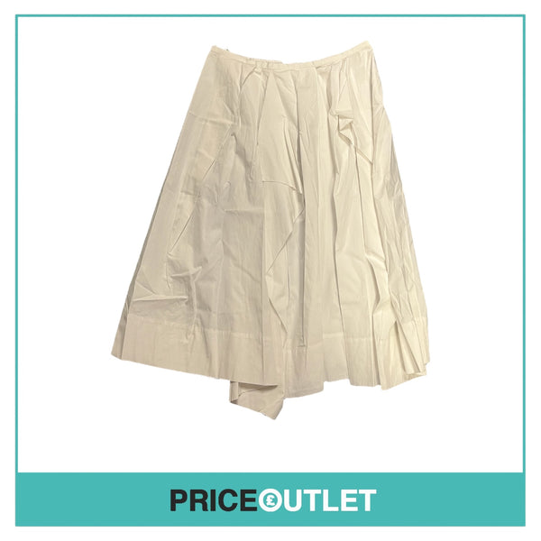 Peachoo & Krejberg - White Pleated Cotton Skirt - Size 40 - BRAND NEW WITH TAGS