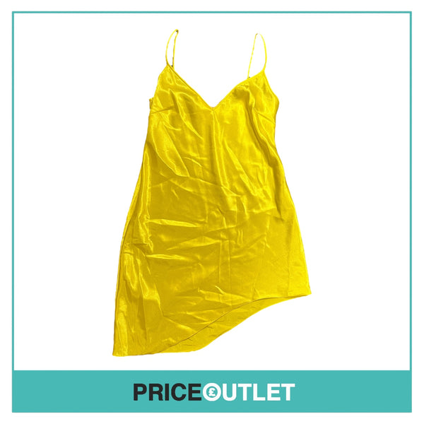 Zandra Rhodes - Yellow Satin Slip Dress - Size 10 - BRAND NEW WITH TAGS
