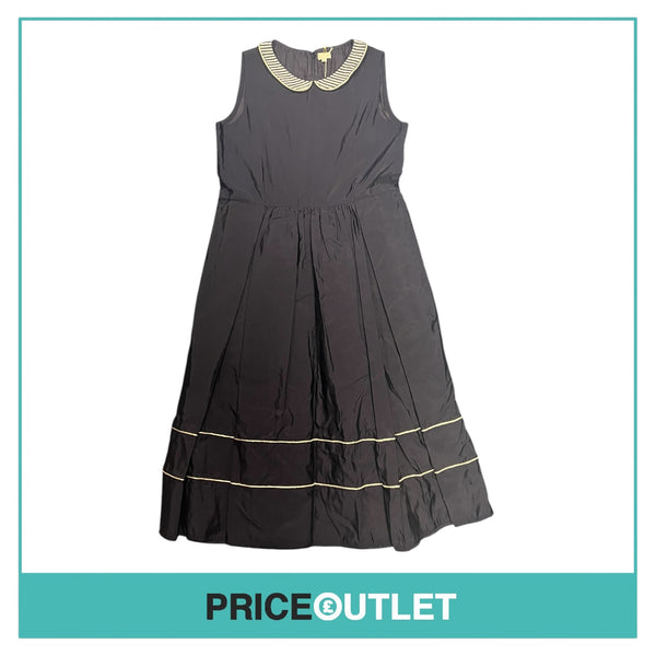 Jupe by Jackie - Navy Dress with Silver and White Detailing - Size 2 - BRAND NEW WITH TAGS
